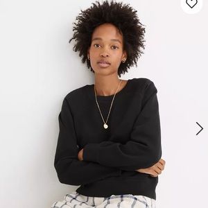 Madewell Black Crew Neck Sweatshirt